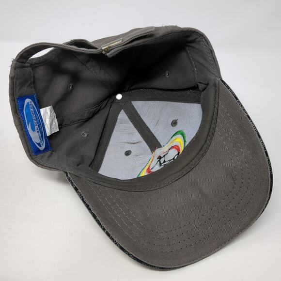 Kauai Slideback Baseball Hat Gray One Size Embroidered Hawaiian Headwear - Picture 7 of 9